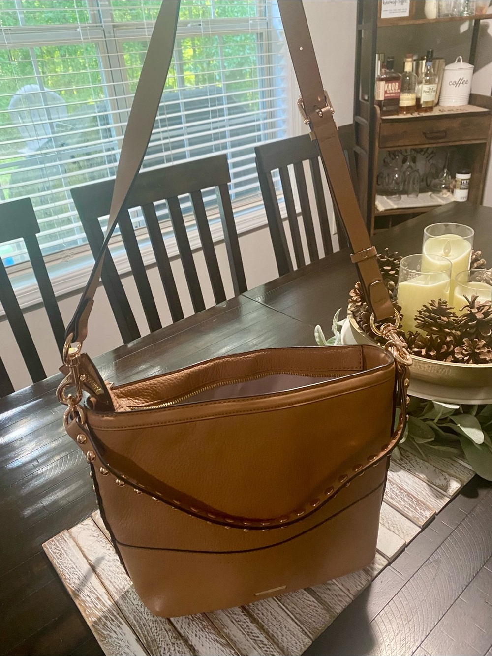 Rebecca Minkoff Blythe Convertible Hobo in Desert Tan